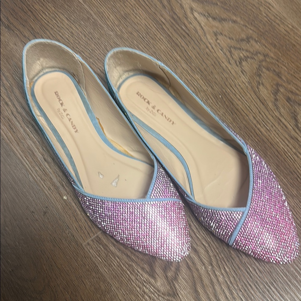 Rock & Candy Pink Glitter Flats